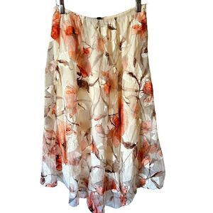 ISDA & CO Floral Mesh Lace Skirt
